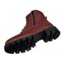 Ghete dama imblanite din piele naturala cu doua femoare Bordeaux GKR21VIS